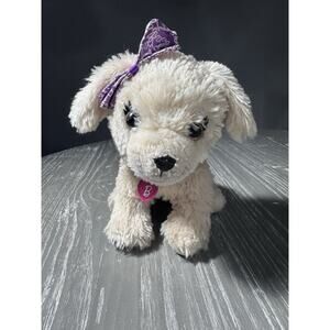 Barbie Just Play Kiss & Care Pet 11" Interactive Plush Dog With Purple Pink Matt